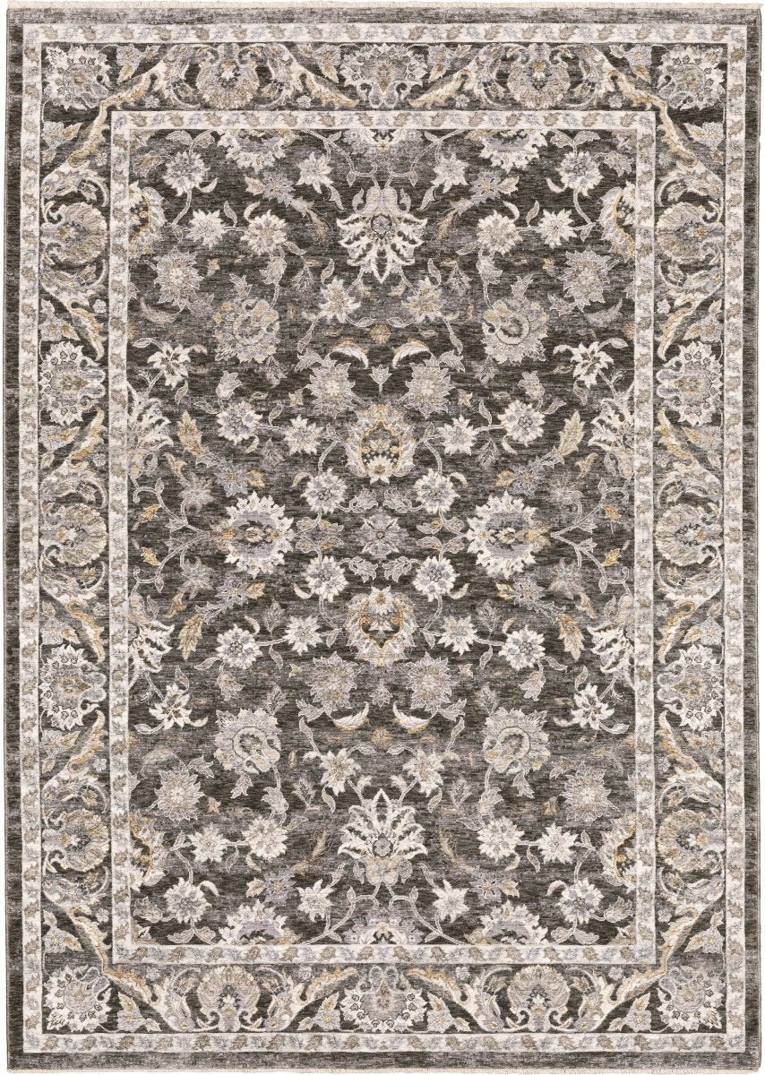 Oriental Weavers Sphinx Maharaja 070N1 Charcoal/ Ivory Rugs.