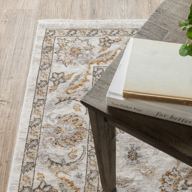 Oriental Weavers Sphinx Maharaja 070W1 Ivory/ Grey Rugs.