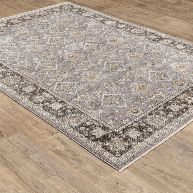 Oriental Weavers Sphinx Maharaja 091E1 Grey/ Blue Rugs.