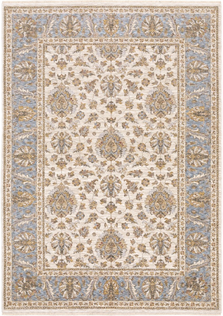 Oriental Weavers Sphinx Maharaja 5091Z Ivory/ Blue Rugs.