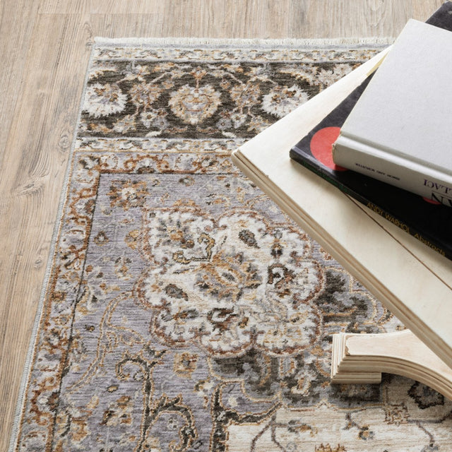 Oriental Weavers Sphinx Maharaja 660J1 Ivory/ Blue Rugs.