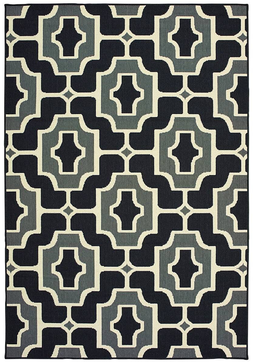 Oriental Weavers Sphinx Marina 1491Z Black / Grey Rugs.