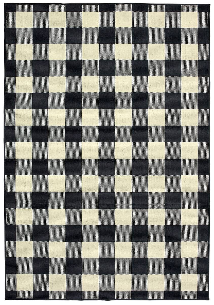 Oriental Weavers Sphinx Marina 1932K Black / Ivory Rugs.