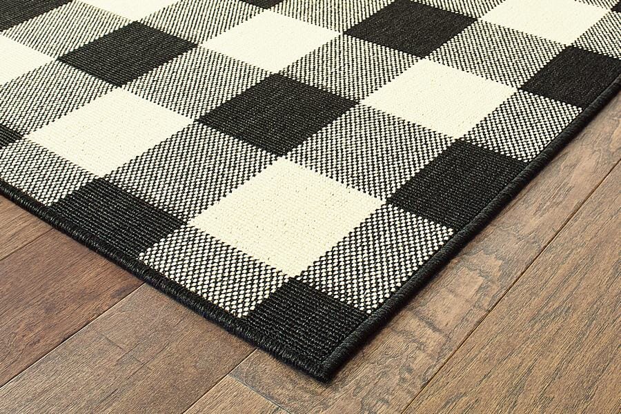 Oriental Weavers Sphinx Marina 1932K Black / Ivory Rugs.