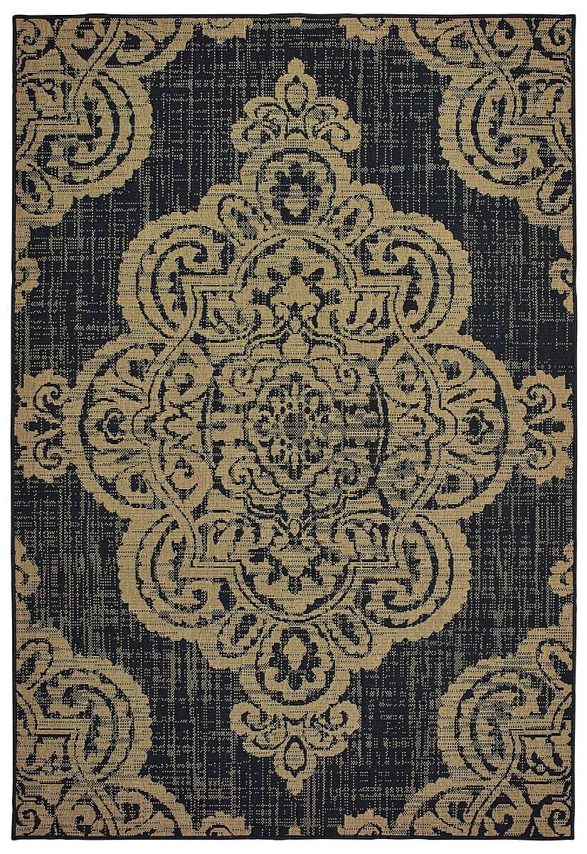 Oriental Weavers Sphinx Marina 5929K Black / Tan Rugs.