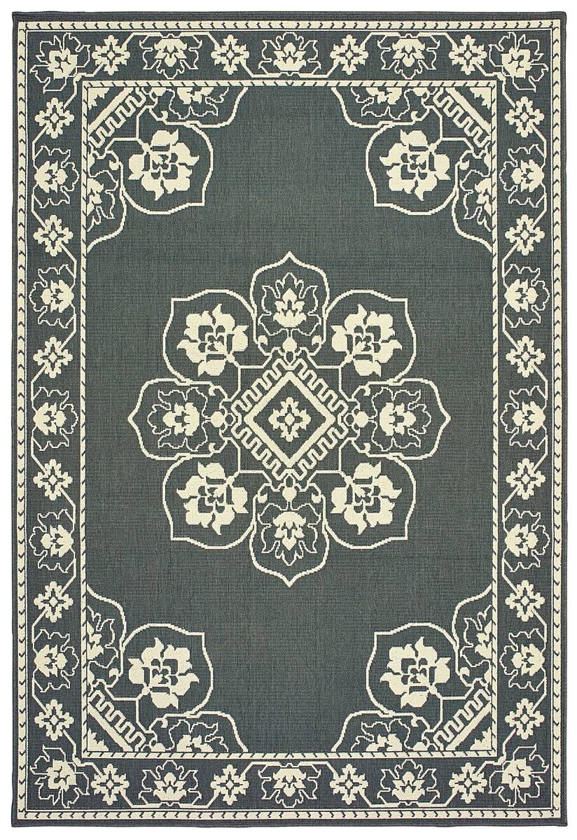 Oriental Weavers Sphinx Marina 7764E Grey / Ivory Rugs.