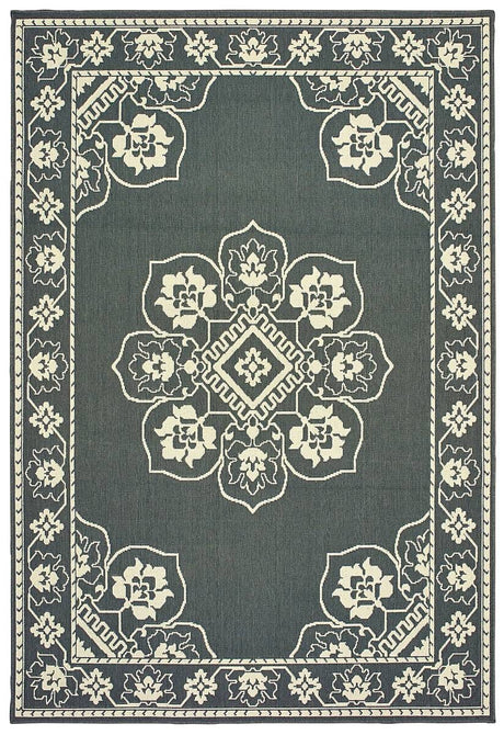 Oriental Weavers Sphinx Marina 7764E Grey / Ivory Rugs.