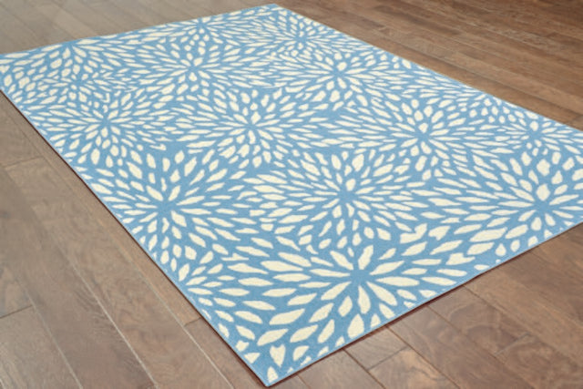 Oriental Weavers Sphinx Meridian 1506L Blue / Ivory Rugs.