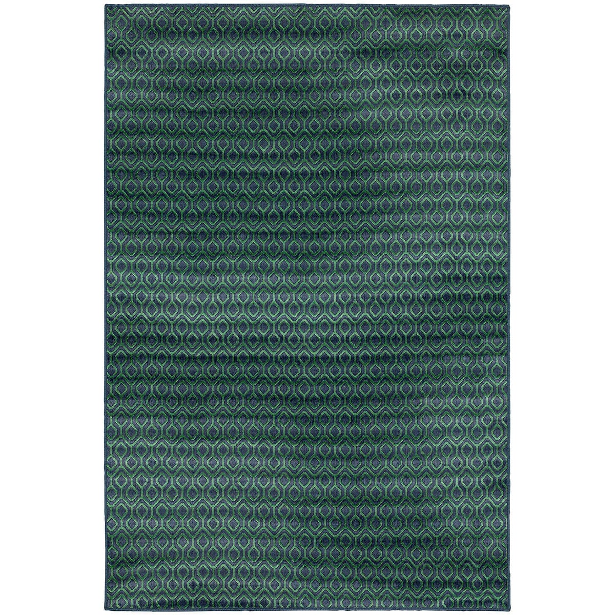 Oriental Weavers Sphinx Meridian 1634Q Navy / Green Rugs.