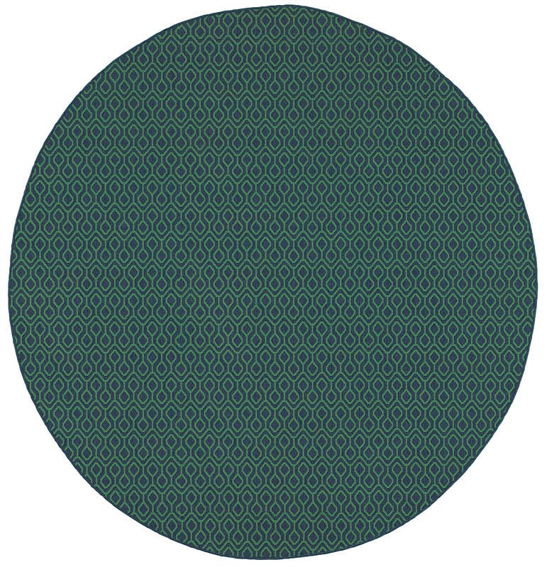 Oriental Weavers Sphinx Meridian 1634Q Navy / Green Rugs.