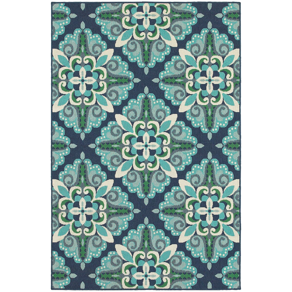 Oriental Weavers Sphinx Meridian 2206B Blue / Green Rugs.