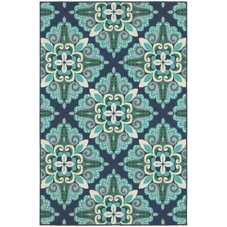 Oriental Weavers Sphinx Meridian 2206B Blue / Green Rugs.