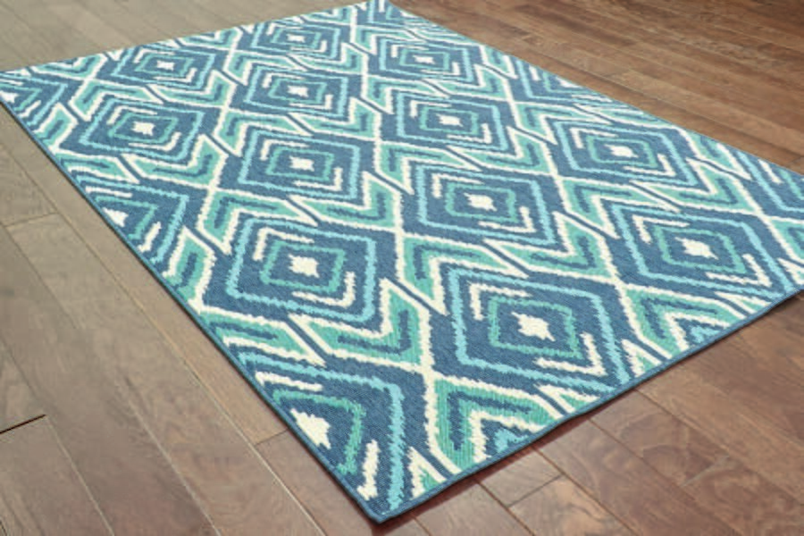 Oriental Weavers Sphinx Meridian 2209B Navy / Green Rugs.