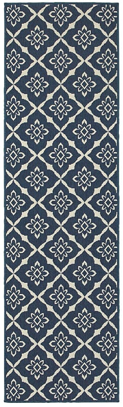 Oriental Weavers Sphinx Meridian 5703B Navy / Ivory Rugs.