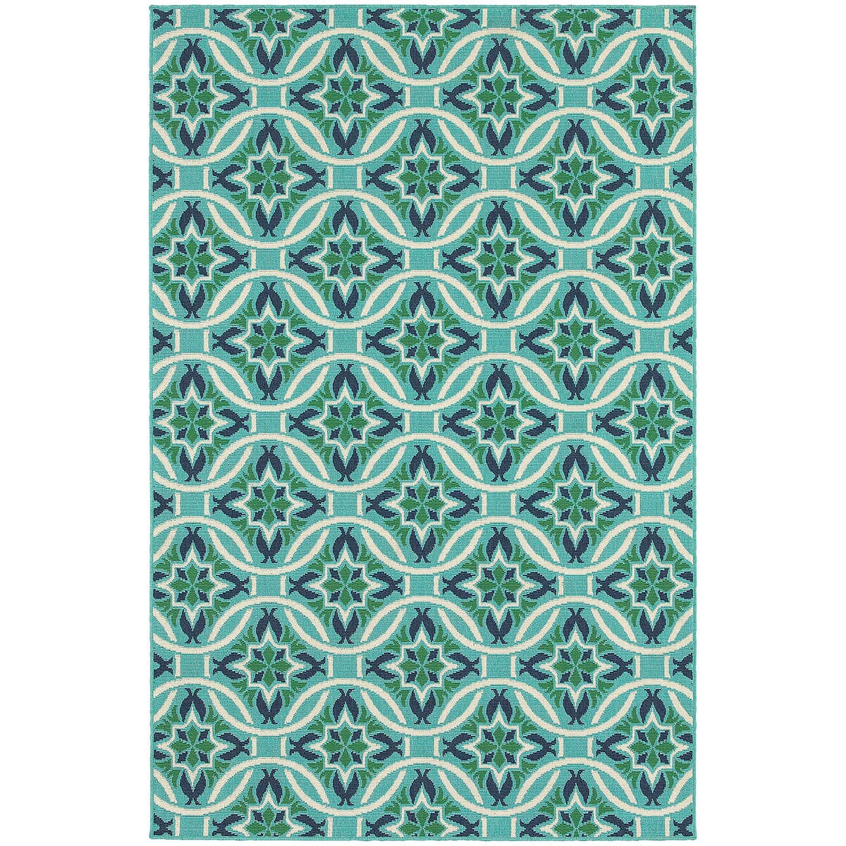 Oriental Weavers Sphinx Meridian 5868L Blue / Green Rugs.