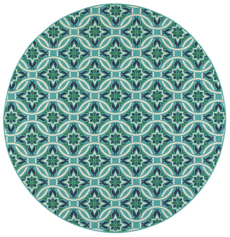 Oriental Weavers Sphinx Meridian 5868L Blue / Green Rugs.