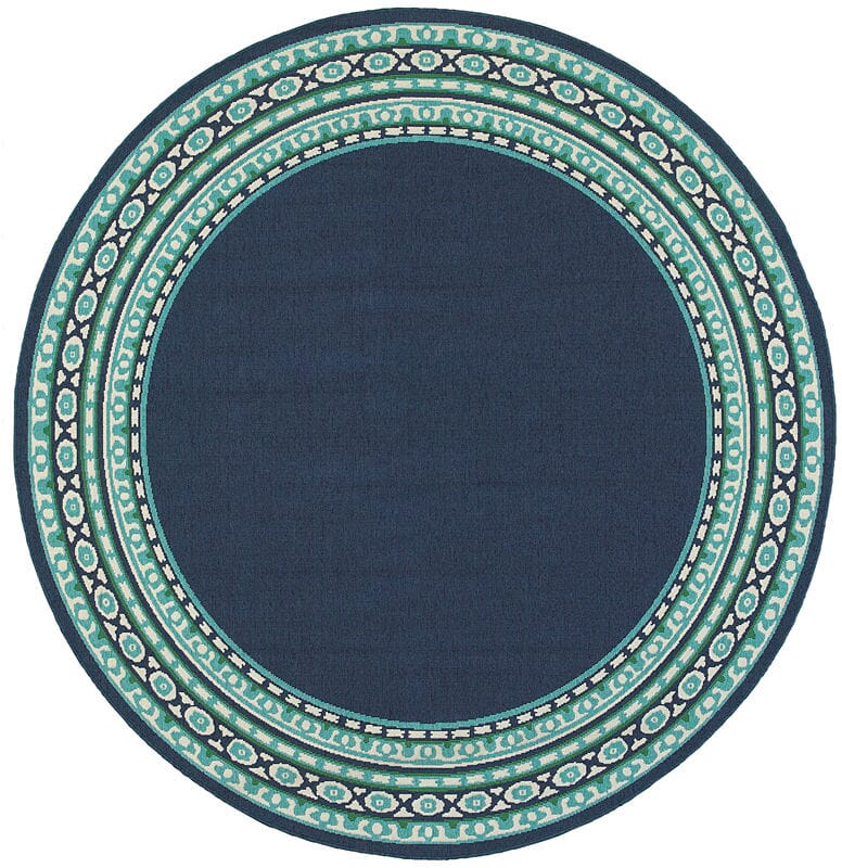 Oriental Weavers Sphinx Meridian 9650B Navy / Green Rugs.