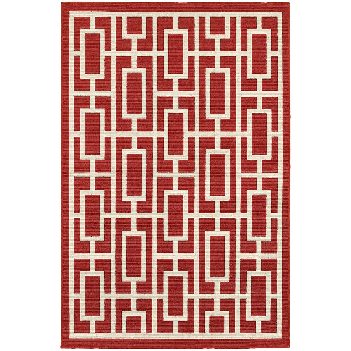 Oriental Weavers Sphinx Meridian 9754R Red / Ivory Rugs.