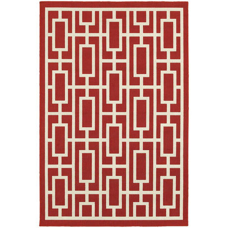 Oriental Weavers Sphinx Meridian 9754R Red / Ivory Rugs.
