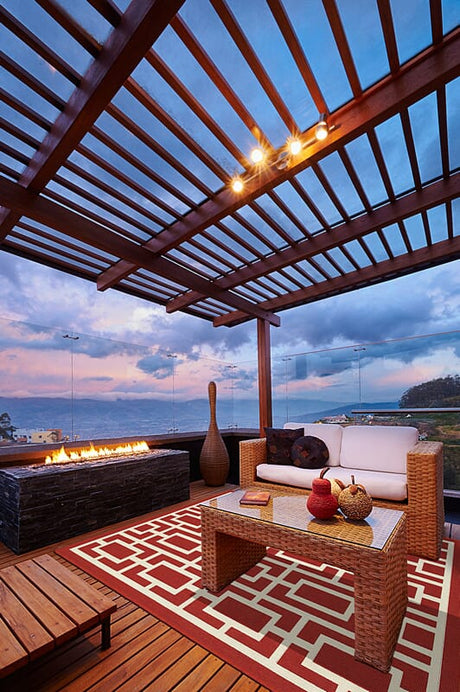 Oriental Weavers Sphinx Meridian 9754R Red / Ivory Rugs.