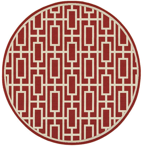 Oriental Weavers Sphinx Meridian 9754R Red / Ivory Rugs.