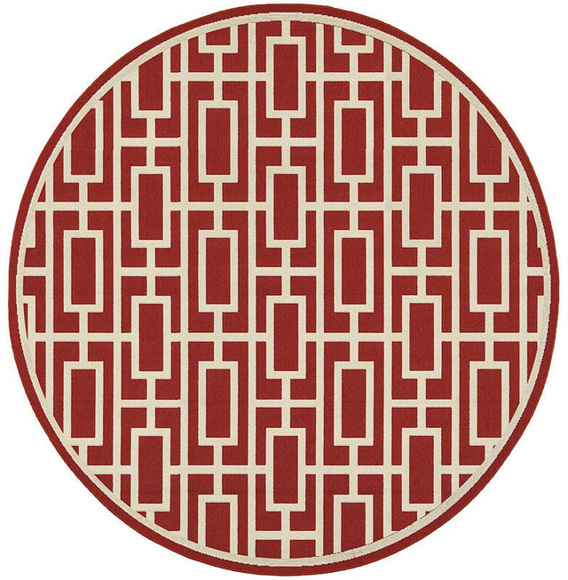 Oriental Weavers Sphinx Meridian 9754R Red / Ivory Rugs.