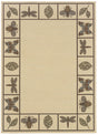 Oriental Weavers Sphinx Montego 2266w Ivory / Brown Rugs.