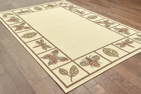 Oriental Weavers Sphinx Montego 2266w Ivory / Brown Rugs.