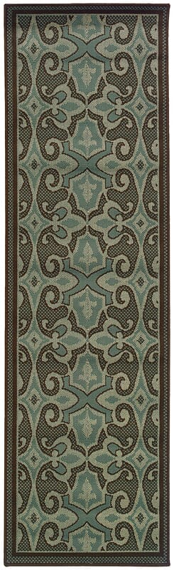 Oriental Weavers Sphinx Montego 2335l Blue / Brown Rugs.