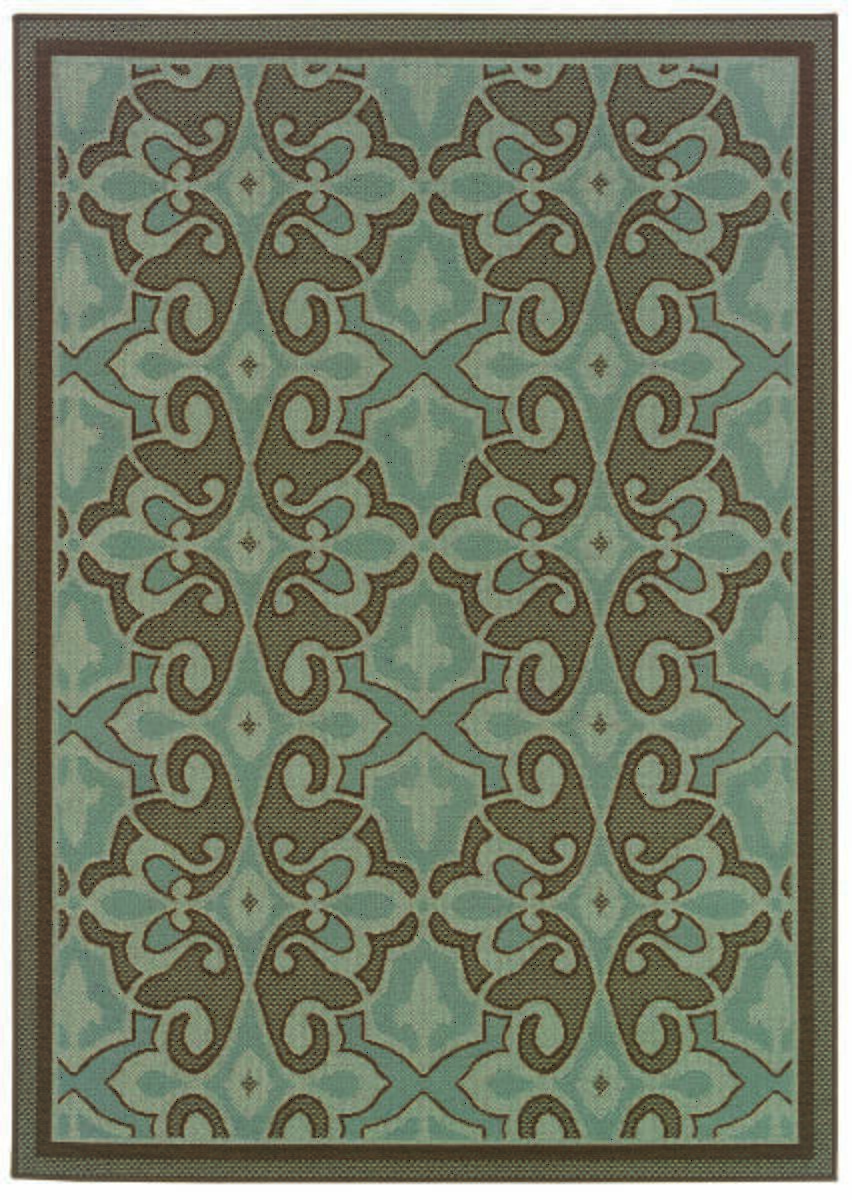 Oriental Weavers Sphinx Montego 2335l Blue / Brown Rugs.