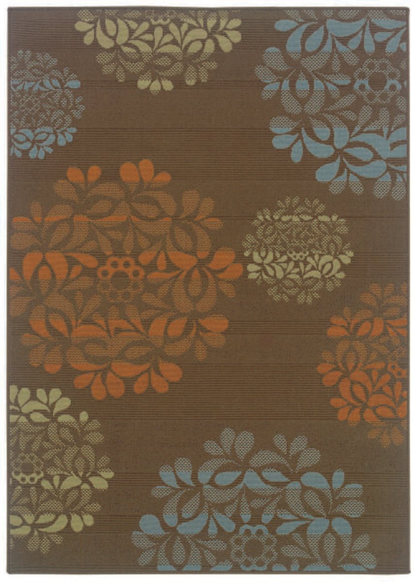 Oriental Weavers Sphinx Montego 2635n Brown / Blue Rugs.