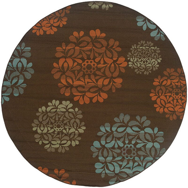 Oriental Weavers Sphinx Montego 2635n Brown / Blue Rugs.