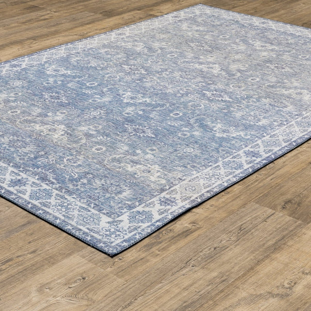 Oriental Weavers Sphinx Myers Park Myp04 Blue/ Ivory Rugs.