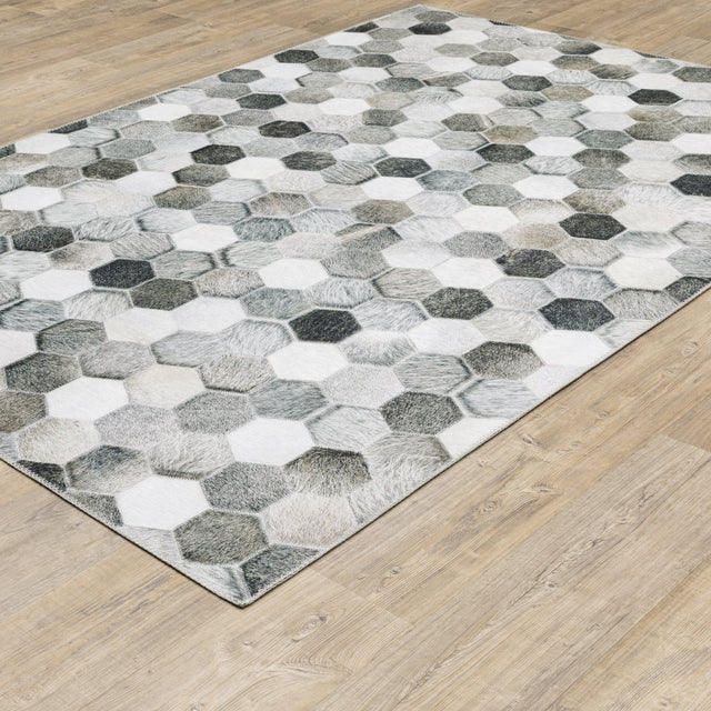Oriental Weavers Sphinx Myers Park Myp17 Grey/ Charcoal Rugs.