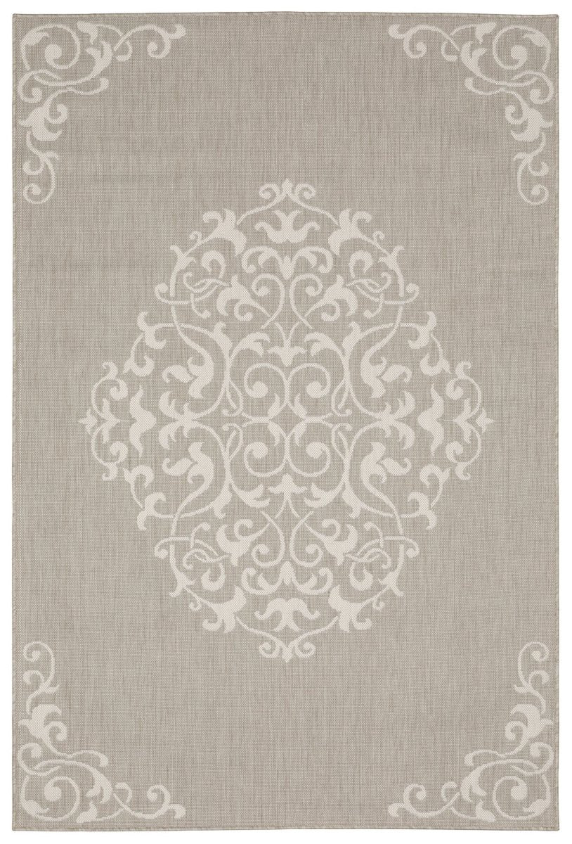 Oriental Weavers Sphinx Portofino 6649W Grey/ Ivory Rug.