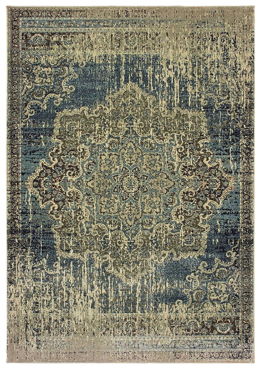 Oriental Weavers Sphinx Raleigh 6649H Blue / Ivory Rugs.