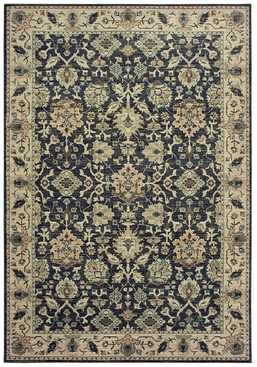 Oriental Weavers Sphinx Raleigh 8026P Navy / Ivory Rugs.