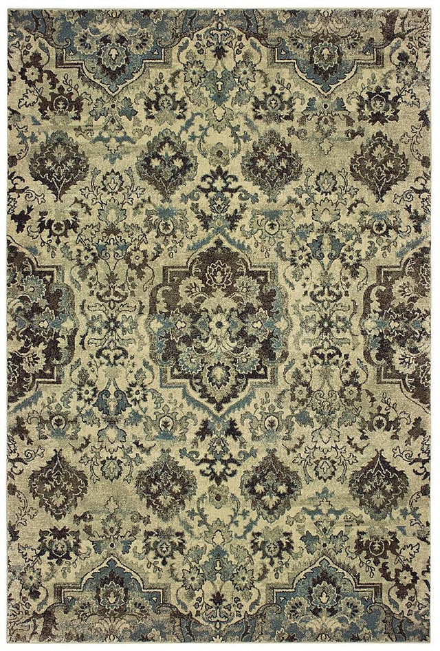 Oriental Weavers Sphinx Raleigh 8027J Ivory / Grey Rugs.