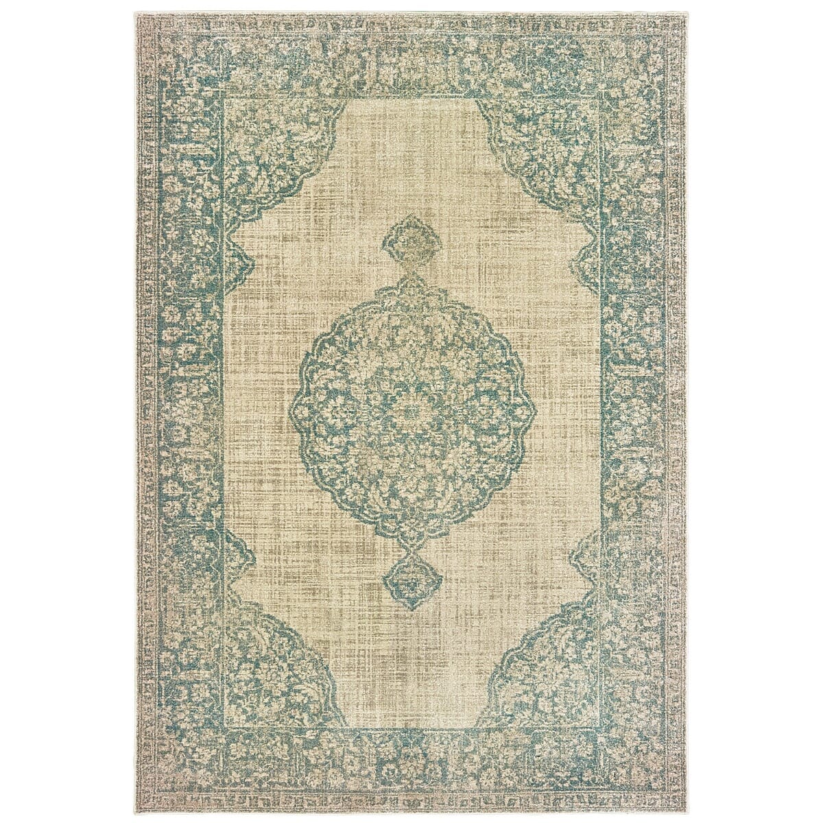 Oriental Weavers Sphinx Raleigh 99J Ivory / Blue Rugs.
