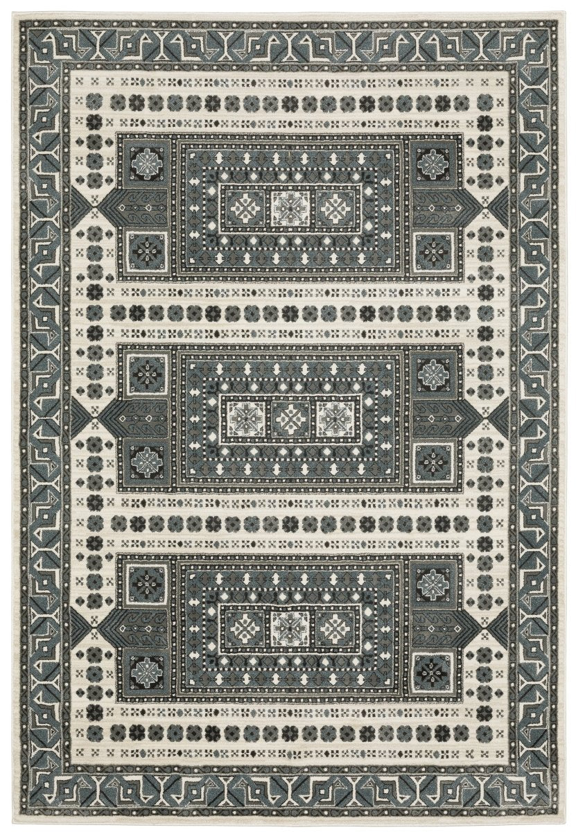 Oriental Weavers Sphinx Raylan Ray01 Grey/ Blue Rug.