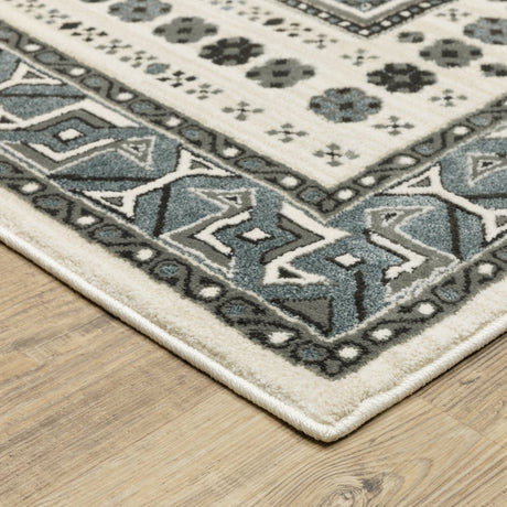 Oriental Weavers Sphinx Raylan Ray01 Grey/ Blue Rug.