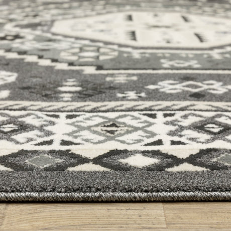 Oriental Weavers Sphinx Raylan Ray02 Grey/ Ivory Rug.