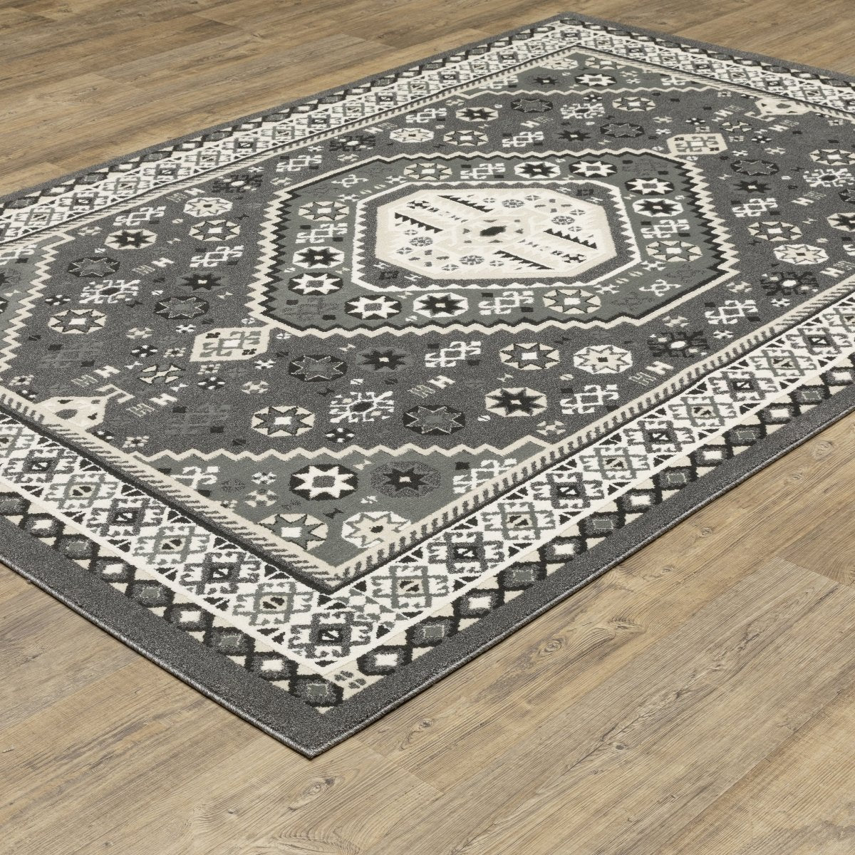 Oriental Weavers Sphinx Raylan Ray02 Grey/ Ivory Rug.