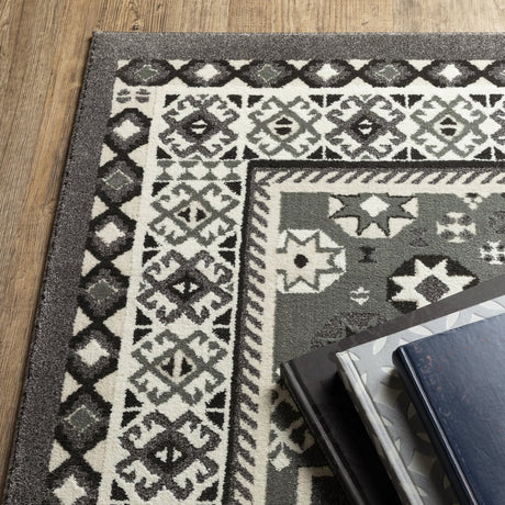 Oriental Weavers Sphinx Raylan Ray02 Grey/ Ivory Rug.