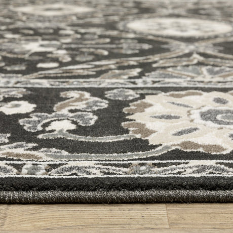 Oriental Weavers Sphinx Raylan Ray05 Black/ Grey Rug.
