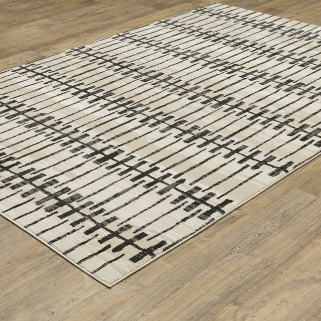 Oriental Weavers Sphinx Raylan Ray11 Ivory/ Black Rug.