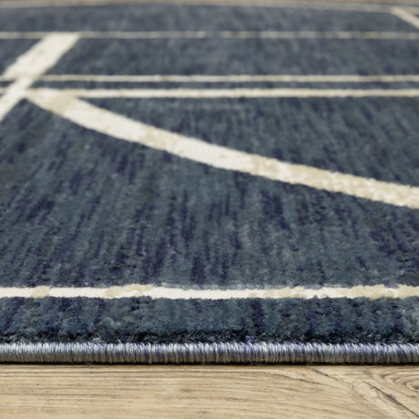 Oriental Weavers Sphinx Reed Re04B Blue/ Ivory Rug.