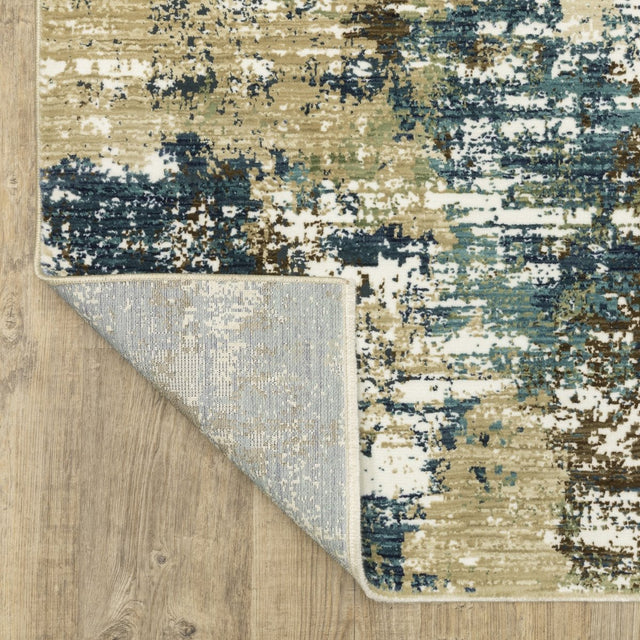 Oriental Weavers Sphinx Reed Re06A Blue/ Green Rug.