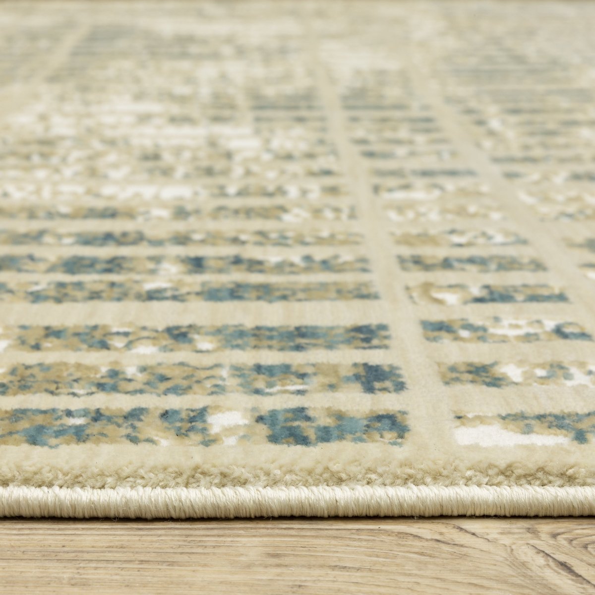 Oriental Weavers Sphinx Reed Re12W Ivory/ Blue Rug.
