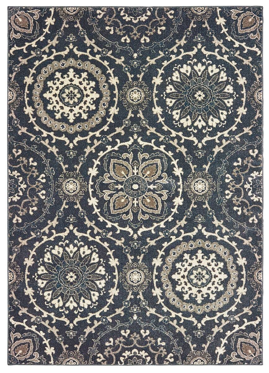 Oriental Weavers Sphinx Richmond 008E3 Navy / Ivory Rugs.